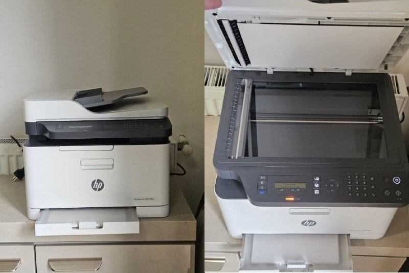 Ноутбук HP 250 G7, Ноутбук Acer Aspire 5, Свитч D-Link DGS-1008MP, Монитор DELL S2422HZ, Монитор Samsung F24T350FHI, МФУ HP Color Laser MFP 179fnw