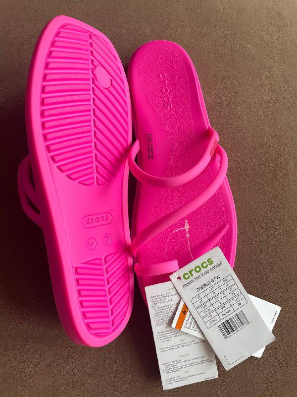 Женские сандалии Crocs Miami Toe Loop, размер W7