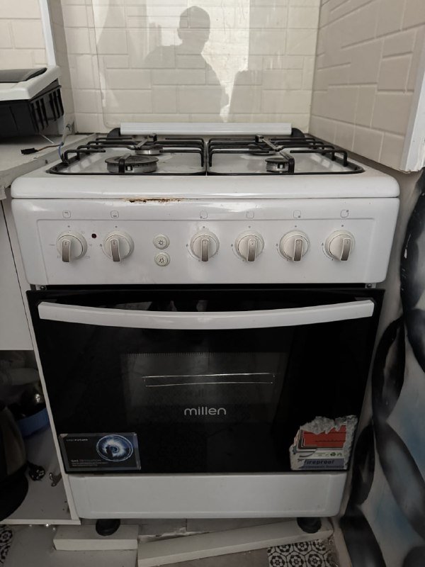 Газовая плита с духовкой, вытяжка в подарок