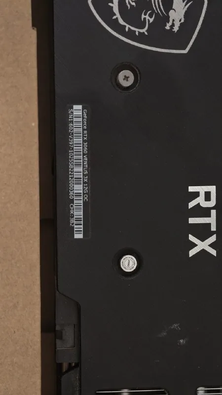 Видеокарта MSI GeForce RTX 3060 VENTUS 3X 12GB OC 1
