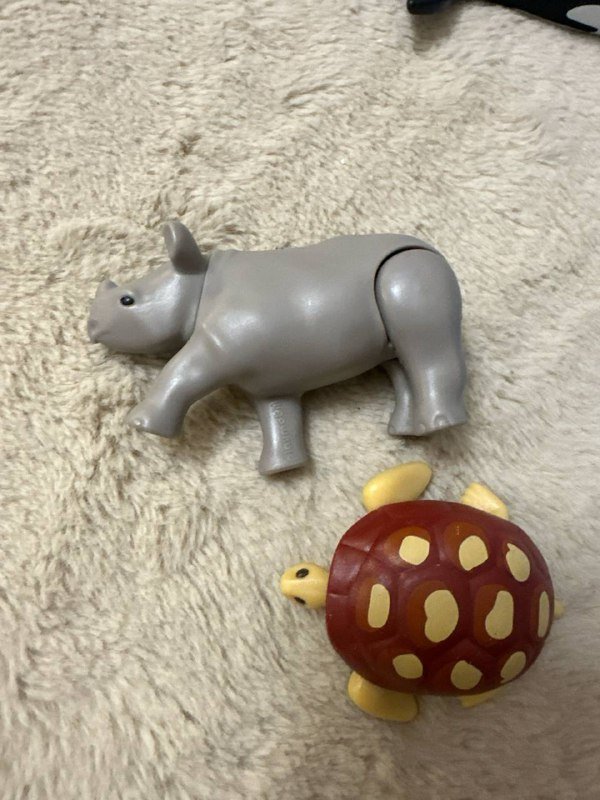 Фигурки из Макдональдса, носорог, черепаха