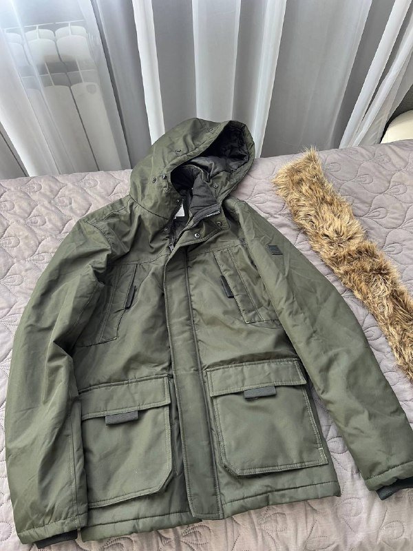 хаки куртка Jack n Jones XS 3