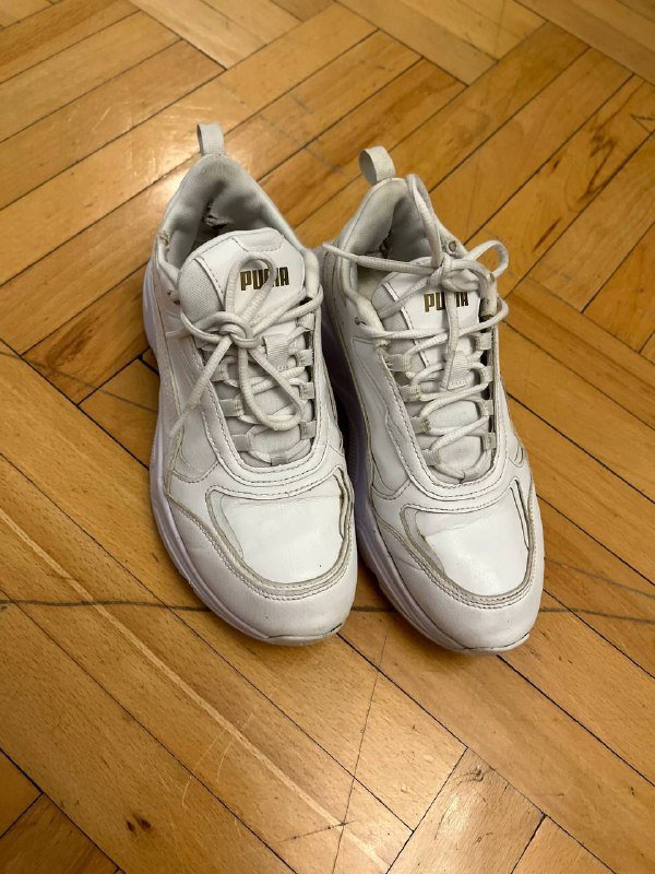 Кроссовки Puma белые мужские оригинал 40,5 нат.кожа 2