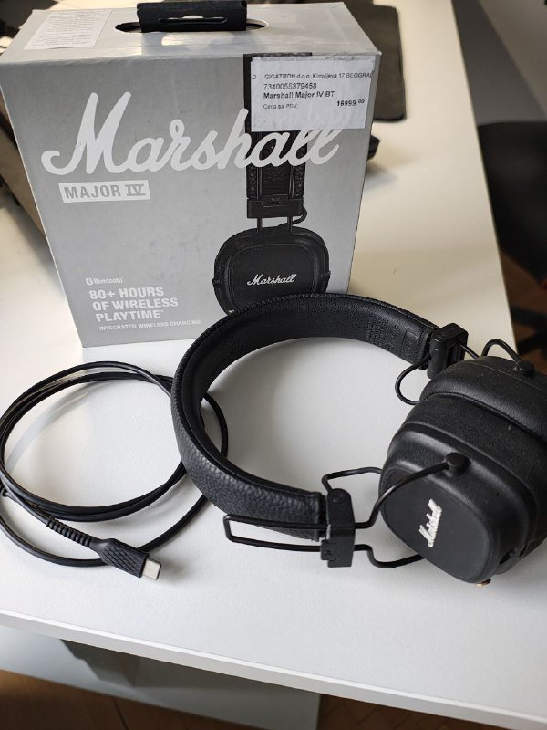 Marshall Major IV Bluetooth наушники