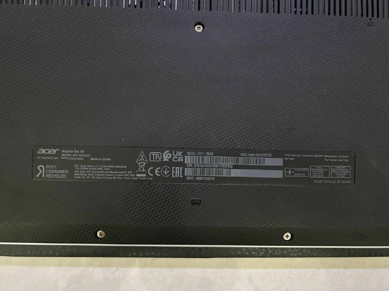 ноутбук Acer Aspire Go 15 3