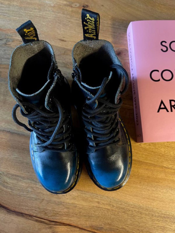 Dr. Martens Jadon vintage blue на высокой платформе размер 36 3