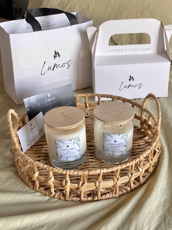 Набор из двух свечей из натурального кокосового воска 2