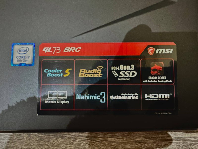 Ноутбук MSI Gaming GL73 8RC 4