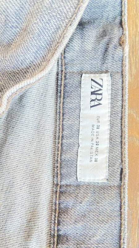 Джинсы серые slim fit Zara размер 38