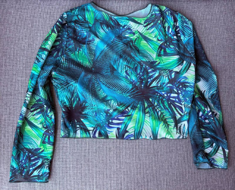 Купальник SWIMSARA и кроп-топ Tropic of Capricorn и Tropical Palm Green 3