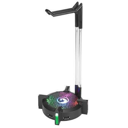Подставки для гарнитуры Marvo HZ-04 с USB hub и RGB подсветкой 2