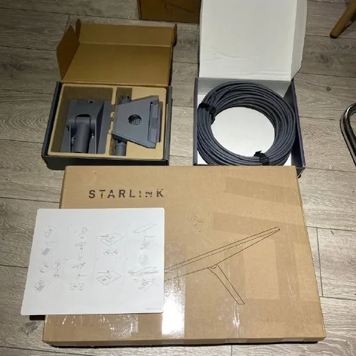 Starlink комплект, крепления, кабель 45 м