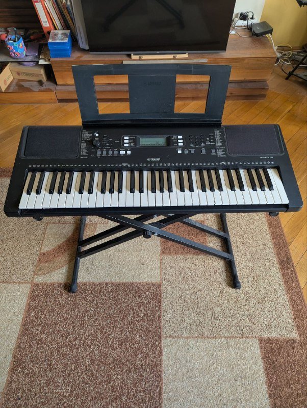Синтезатор Yamaha PSR-E373 с подставкой и стойкой