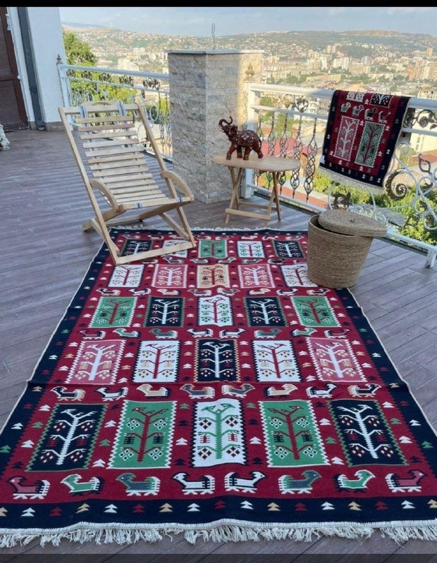 Ковер из хлопка двухсторонний 120x180