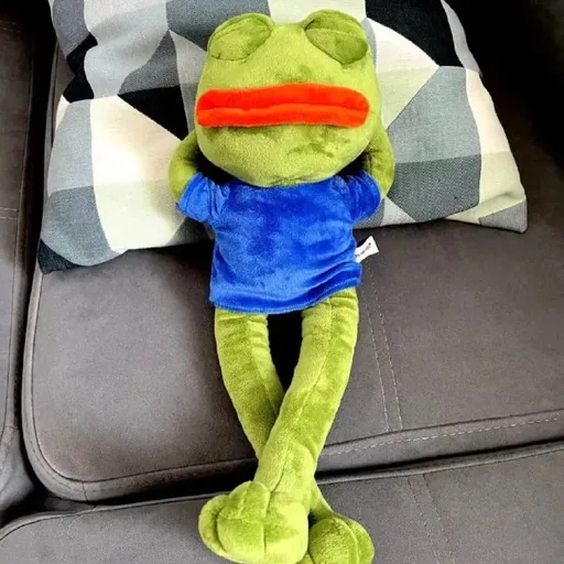 Плюшевый лягушонок Pepe the frog
