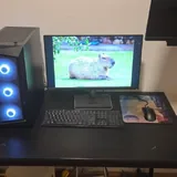 Игровой ПК, монитор Lenovo L24q-35, кронштейн для мониторов 2
