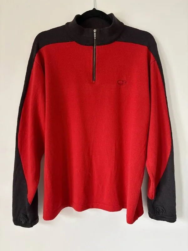 2004 Merino Wool Icebreaker 320 1/4 Zip Thermo Sweater 1