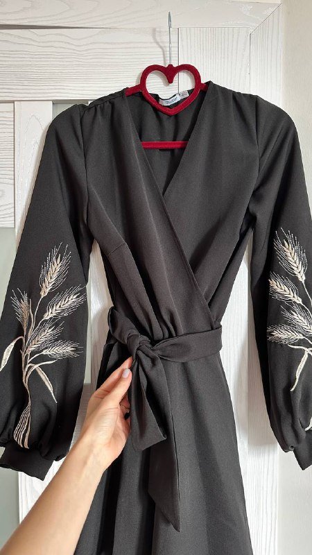 Платье в украинском стиле на запах 2