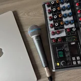 микрофон Shure, микшерный пульт 2