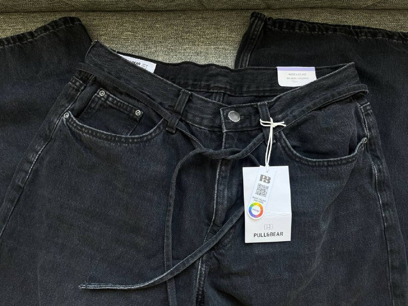 Чёрные Джинсы Pull&Bear размер 34, 36/38 3