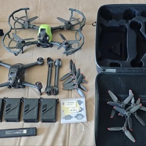 DJI FPV Combo, 2 дрона, очки, пульты, аккумуляторы