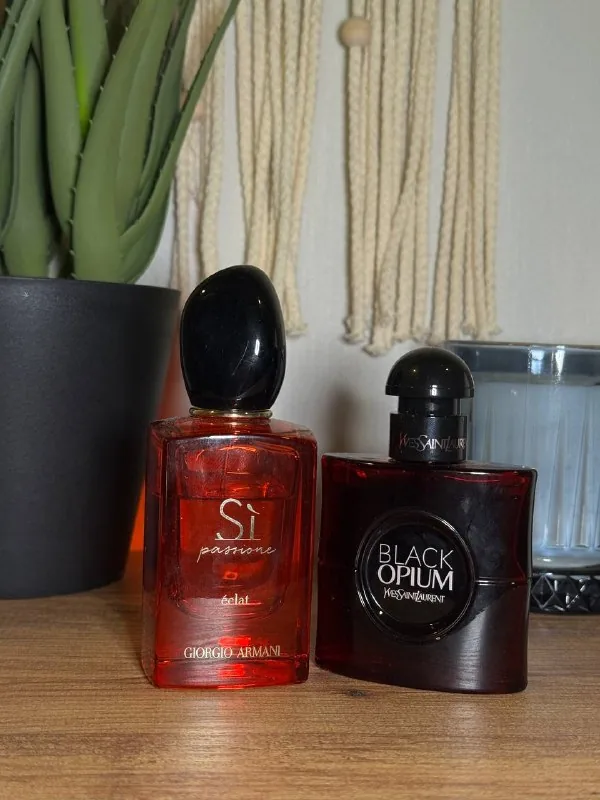 Giorgio Armani Si Passione, YSL Black Opium, Byredo Mojave Ghost 1