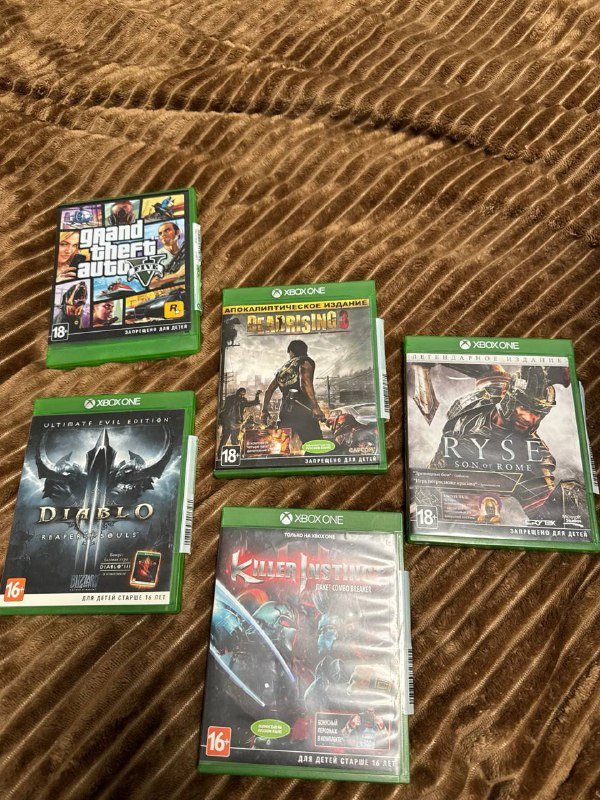 Xbox One Fat 500 Гб с контроллером и играми 2