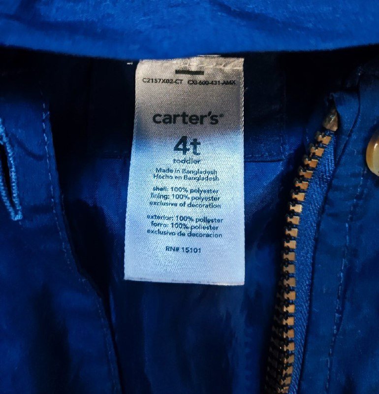 Ветровка для девочки Carter's 3-4 года 2