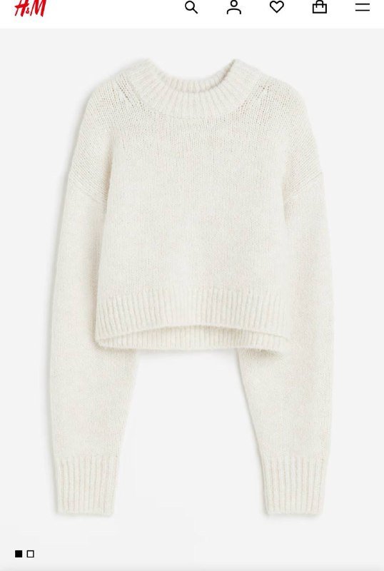 Cropped jumper H&M оверсайз размер M 2