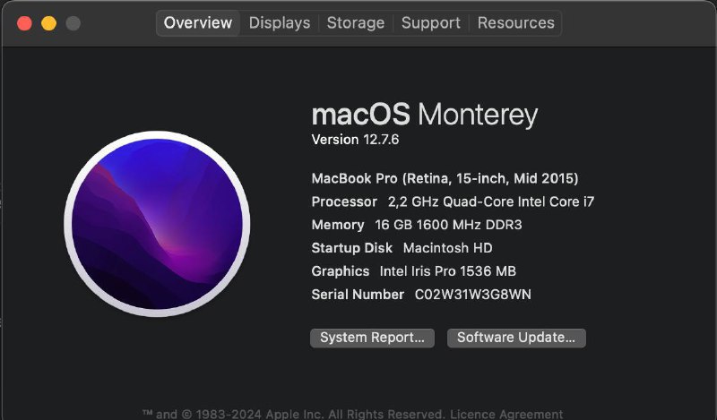 MacBook Pro 15 Mid 2015 5