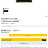 оперативная память Kingston Fury SODIMM DDR5 64GB 2