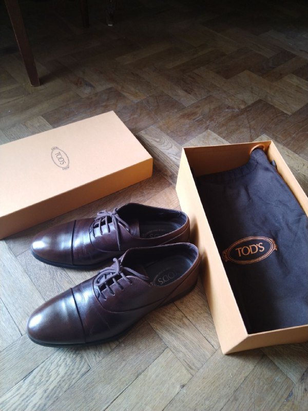 Туфли Оксфорды Tods мужские коричневые 4