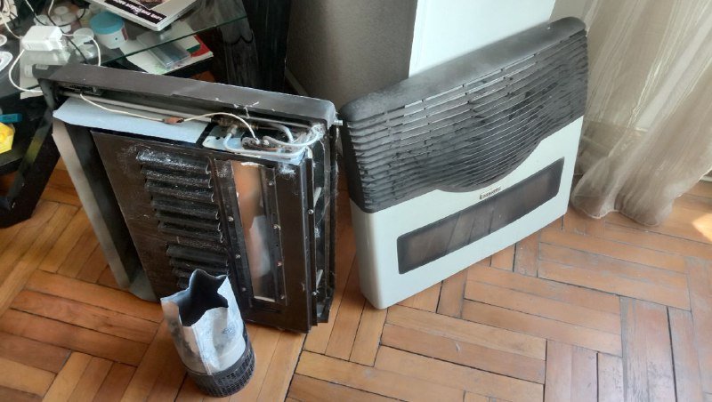 Газовый обогреватель с неисправной пьезой