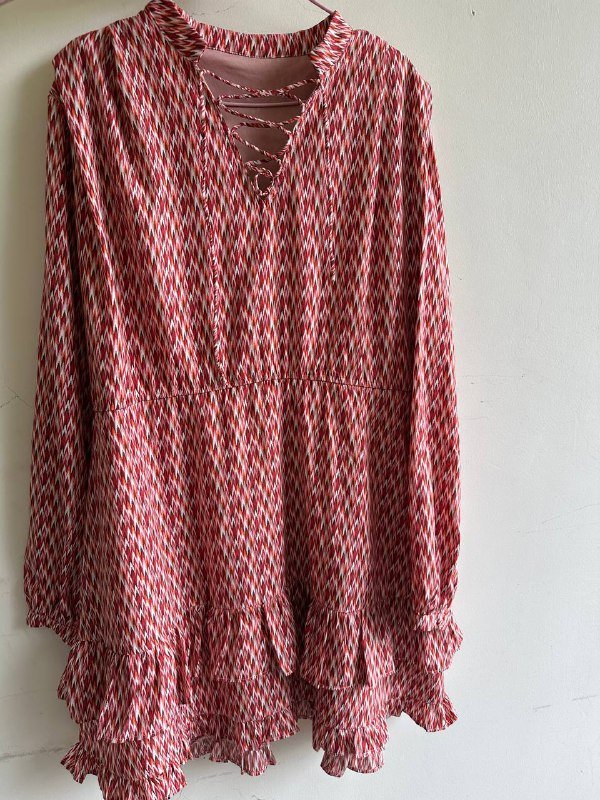 Платье Lofty Manner с рюшами и завязками, размер М