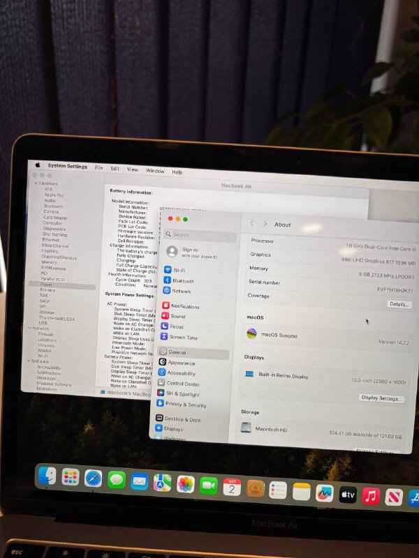 Macbook Air 2018 i5 8/128GB 2