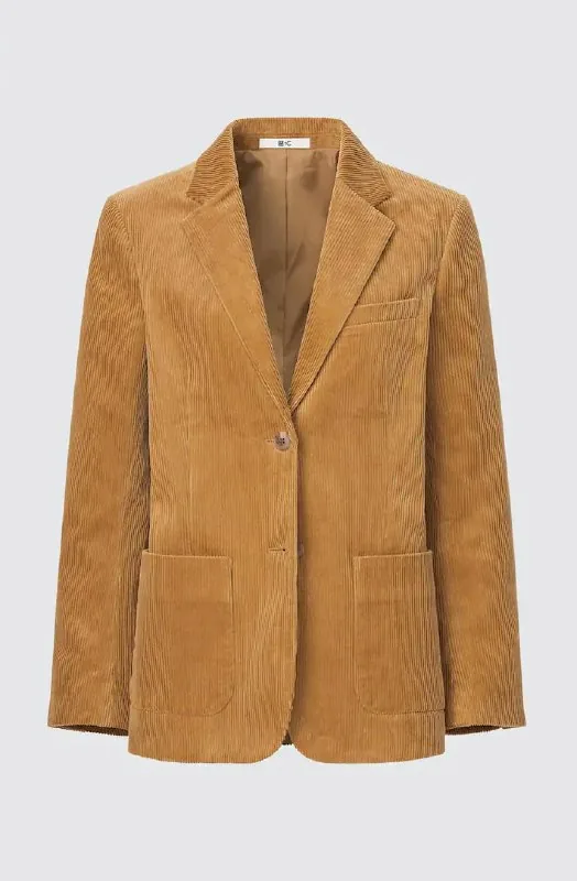 Женский вельветовый костюм UNIQLO: пиджак и брюки 1