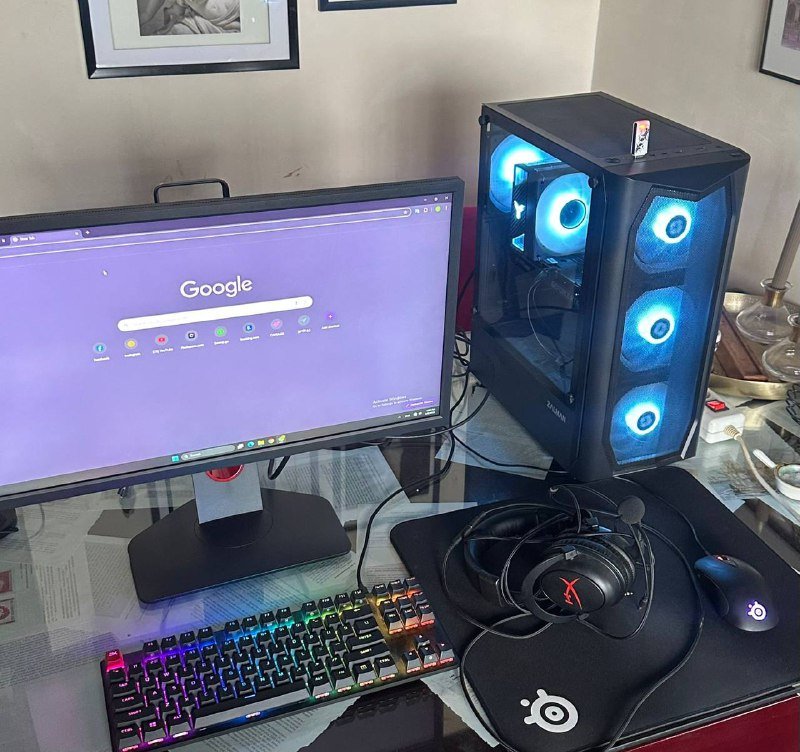 hyperx mechanical rgb keyboard, hyperx cloud, steelseries mousepad