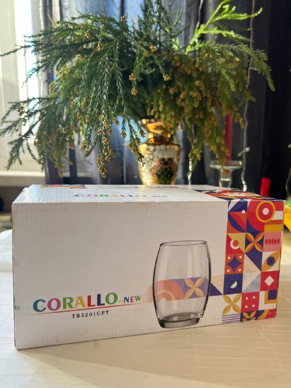 Стеклянные стаканы 6 шт 4