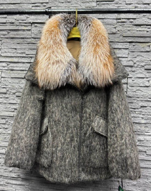 Тёплая пальто-куртка из валяной шерсти