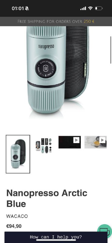 портативная кофемашинка для эспрессо nanopresso Wacaco 4