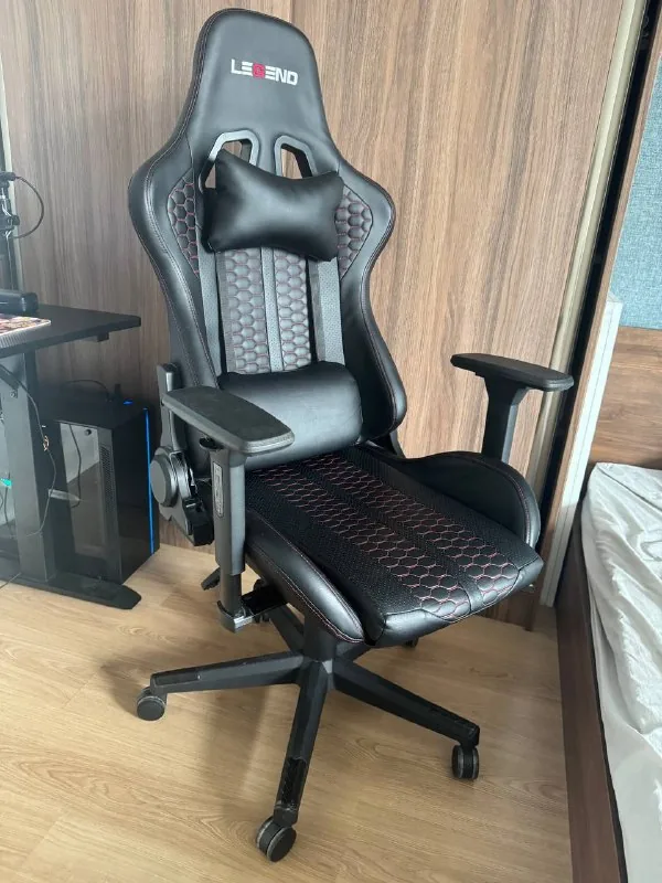 Gaming chair NIBE black/red 1
