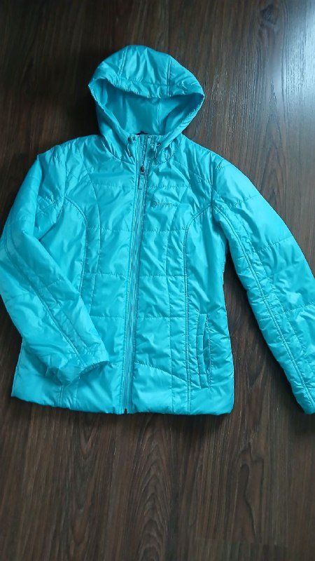 Бирюзовая женская куртка размер 44