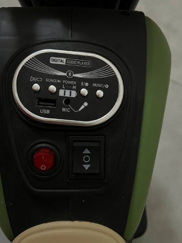 Дитячий електромотоцикл зелено-чорний з музикою 2