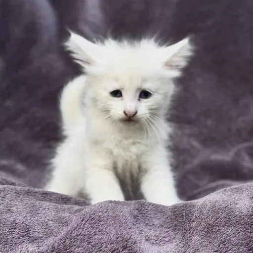 Белая кошечка
