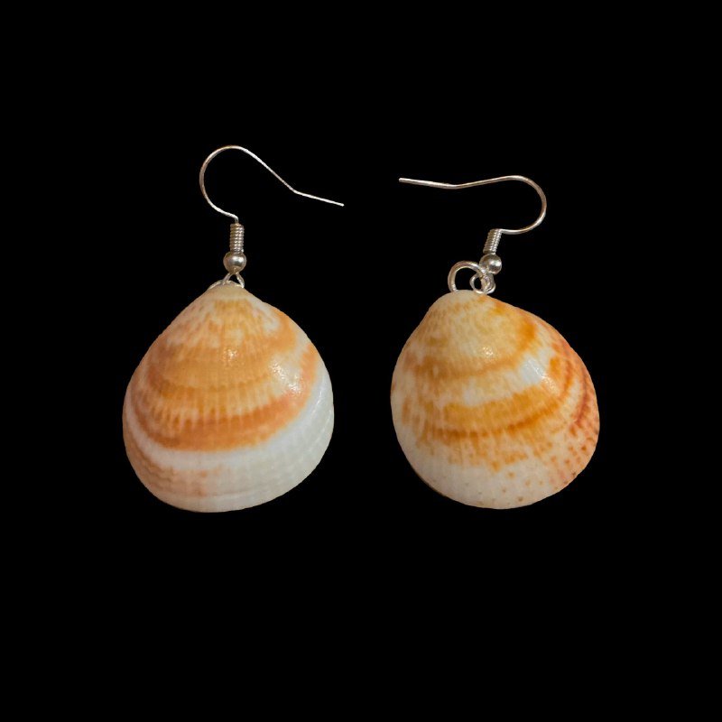 Сережки из ракушек Средиземного моря ручной работы