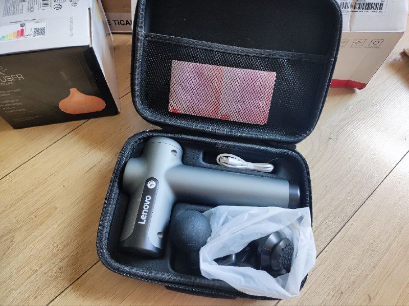 Перкуссионный массажёр, будильник, пылесос для машины 3