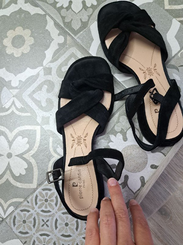 Черные летние босоножки размер 38 4