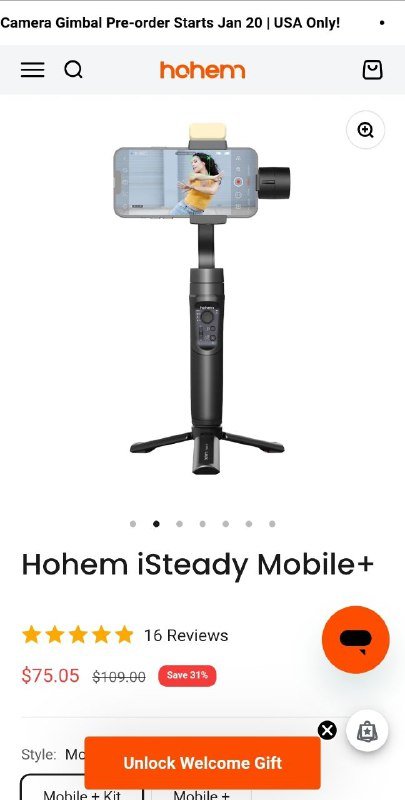 Стабилизатор для телефона Hohem iSteady Mobile+ 2