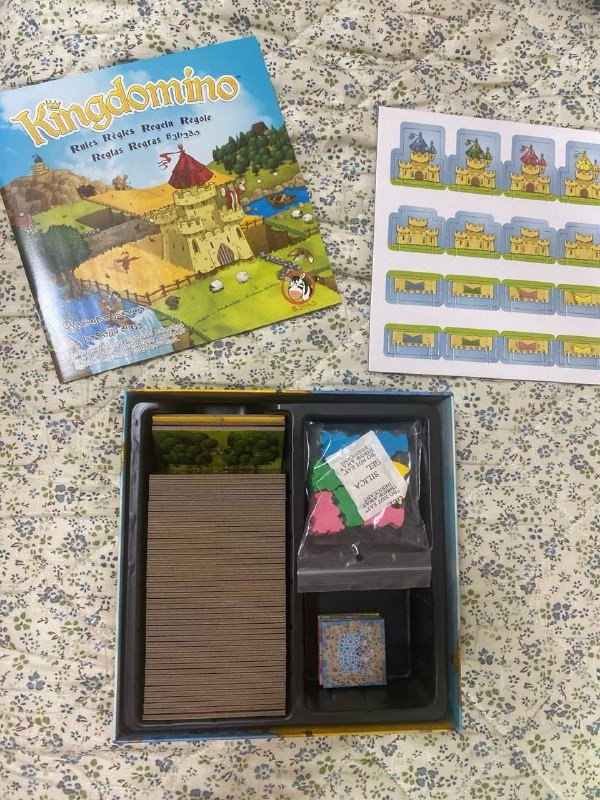 Игра Кингдомино, 2 книги, Поп-ит сова 2