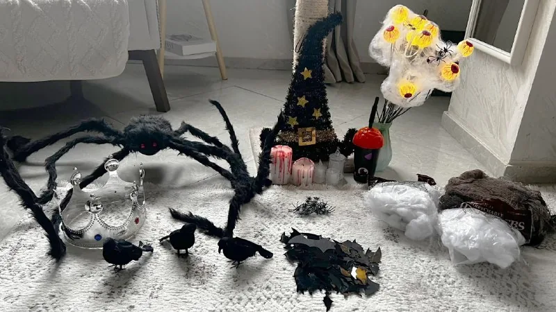 Хэллоуинские украшения, коробка с наполнением 1